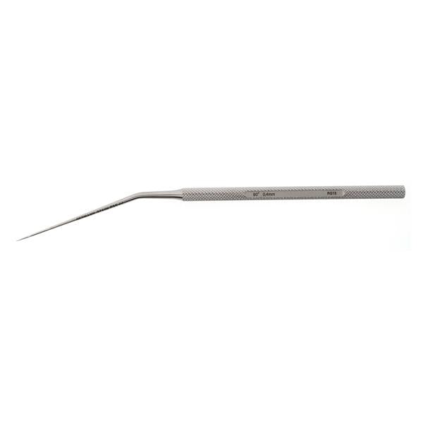 BR Surgical, Footplate Hook 6-1/2" 15 Degree Angle 0.4Mm Tip Ea - BR44-73504