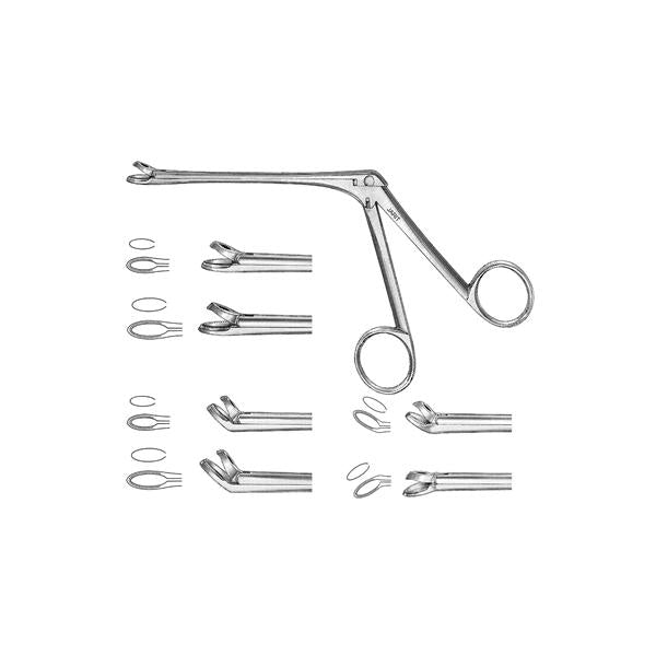 Miltex-Integra Forcep Through Cutting Blakesley 4" 3.5Mm 45 Degree Upward Curve Size 0 Ea - 440-162