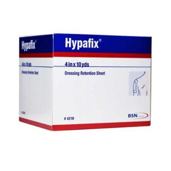 BSN Medical Tape Retention Hypafix Fabric 4"X10Yd Adhesive White Ea, 24 Ea/Ca - 4210