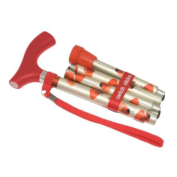 DMS Holdings. Cane Switch Sticks Aluminum 264Lb Capacity 32-37" Poppies Each - 5022000-5107