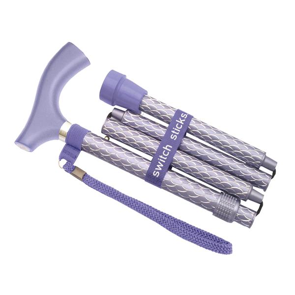 DMS Holdings. Cane Switch Sticks Aluminum 264Lb Capacity 32-37" Engraved Royal Purple Each - 5022000-5203