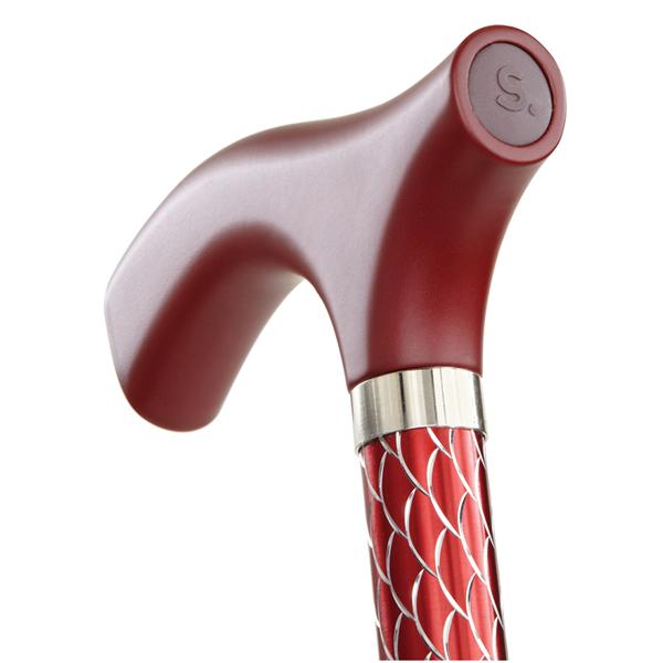 DMS Holdings. Cane Switch Sticks Aluminum 264Lb Capacity 32-37" Engraved Ruby Red Each - 5022000-5204