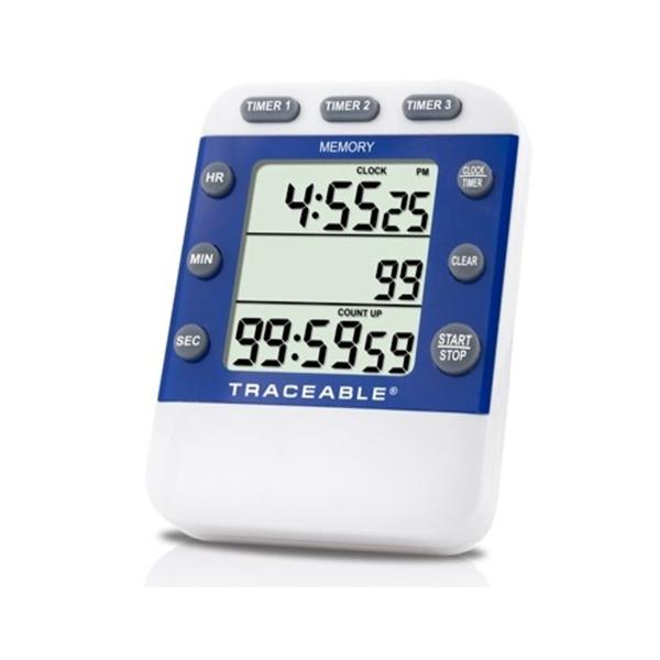 Control 3 Traceable Three Line Timer 99 Hours, 59 Minutes, 59 Seconds Audible Alarm Ea - 5008