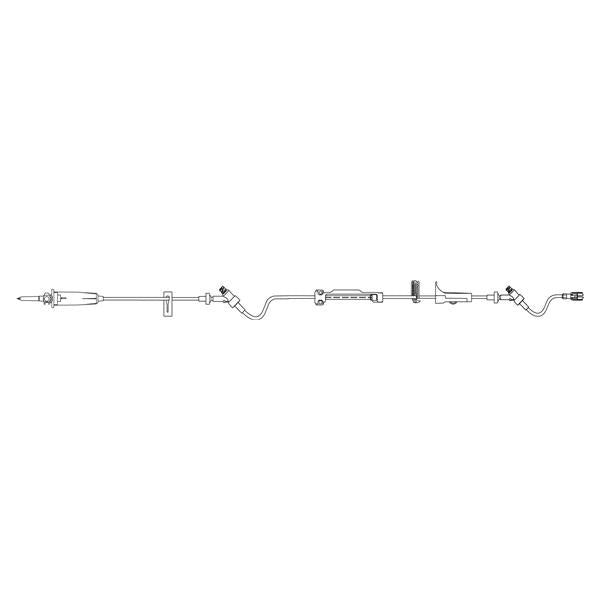 McGaw Infusion Infusion Set Infusomat Ndls 2 Crst Inj Sites: 92",6" 118 60Drp 21Ml 24/Ca - 490104
