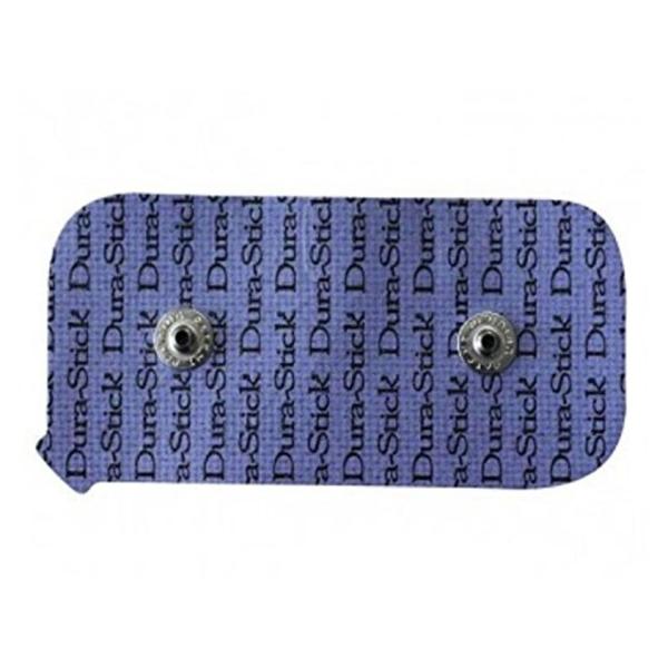 DJO Electrode Snap Dura-Stick Plus For Muscle Stimulation 5X10Cm Rectangular 2/Pk - 42203