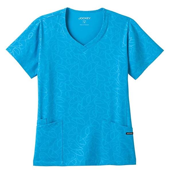 Jockey (TM) Scrubs Scrub Top Jockey Small Turquoise Ea - 2337-066-S