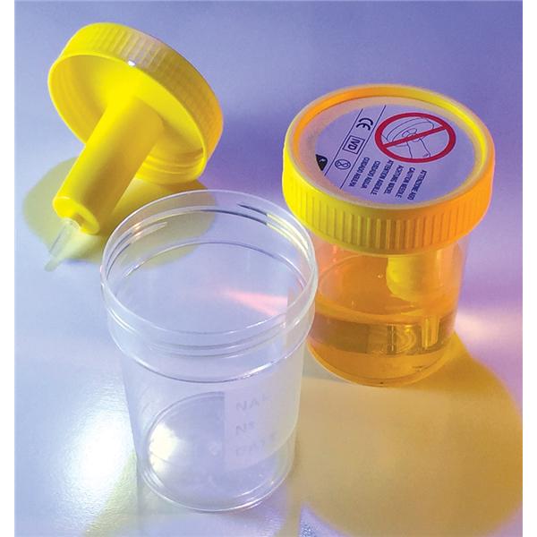 Globe Scientific Transfertop Urine Collection Cup 120Ml Plastic Sterile Bulk 300/Ca - 3856L
