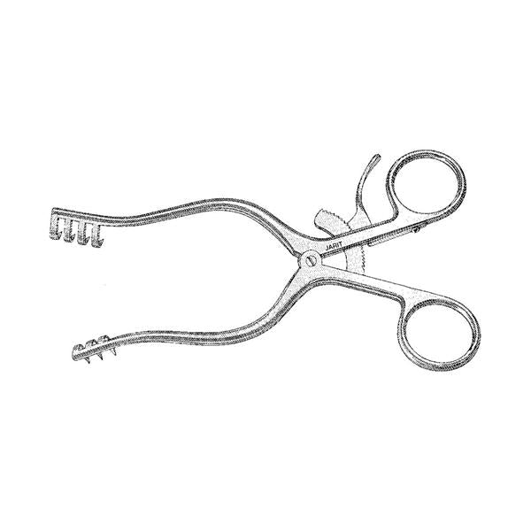 Integra Miltex Inc Retractor Weitlaner 5-1/4" Sharp 3X4 Teeth Ea - 205150