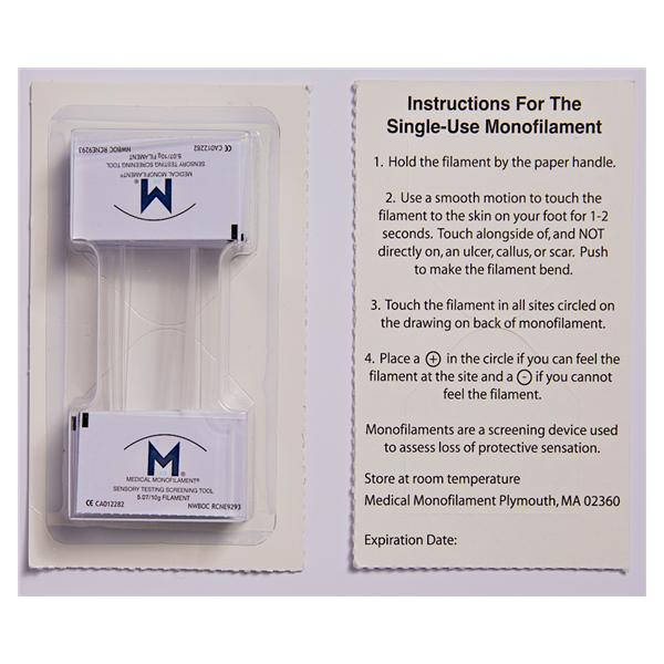 Medical Monofilament Mfg Test Sensory For Lops On Diabetic Foot Monofilament 40/Pk - 10G-A40