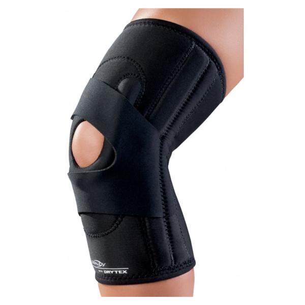 DJO Brace Support Lateral "J" Adult Patellar Knee Neoprene Black Size Medium Left Ea - 11-0776-3