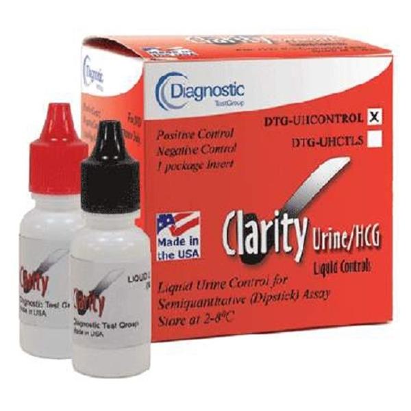 Diagnostic Test Group Clarity Urine Positive/Negative Control F/ Smns/Rch Srtips/Analyzers 15Ml 1//Bx - DTG-UHCTLS