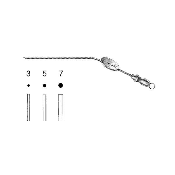 Integra Miltex Inc Tube Suction Baron 5.5" 5Fr Angled Ea - 385-082