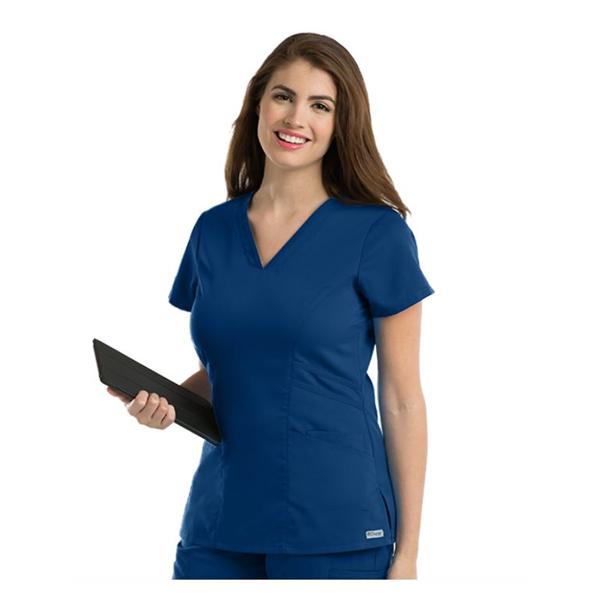 Grey's Anatomy (TM) Scrub Top Greys Anatomy 41452 Womens X-Small Indigo Ea - 41452-23-XS
