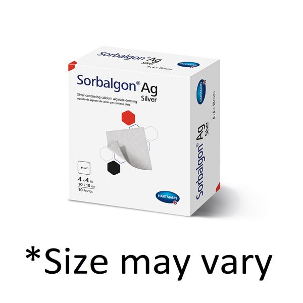 Hartmann USA Dressing Hydrophilic Sorbalgon Ag Cal Alg/Slvr 1X12" Ribbon Strl Lf 5/Box - 999609