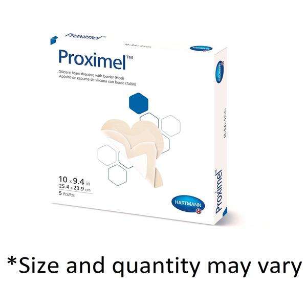Hartmann USA Dressing Wound Proximel Slcn/Fm 5X5" Multi-Layer Square Strl Adhesive Tan 10/Box - 14300000