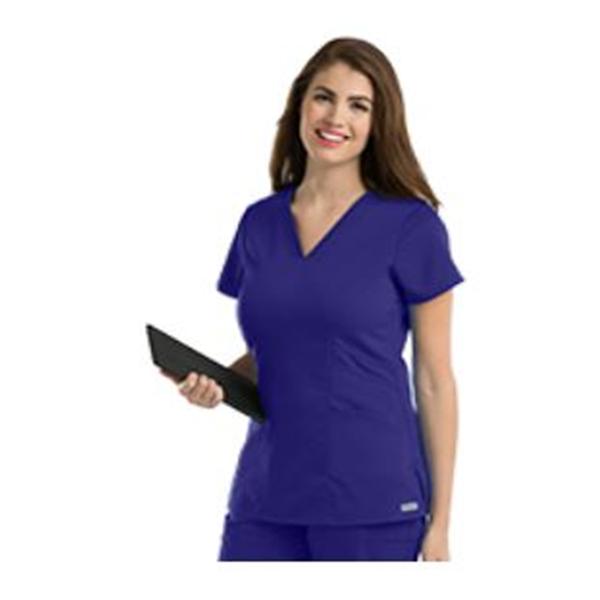 Grey's Anatomy (TM) Scrub Top Greys Anatomy 41452 Womens Small Purple Rain Each - 41452-549-S