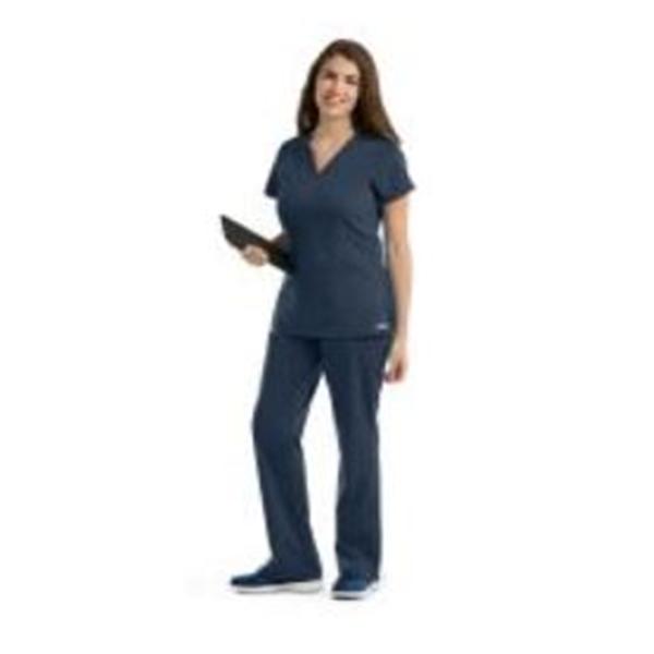 Grey's Anatomy (TM) Scrub Top Greys Anatomy 41452 Womens Large Steel Each - 41452-905-L