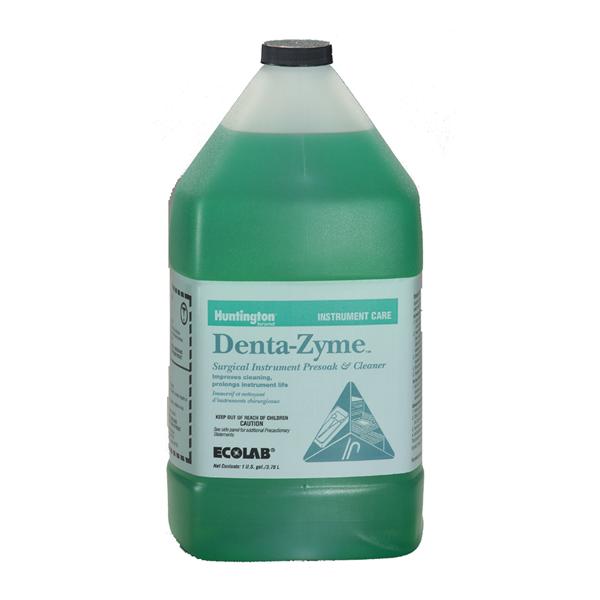 Ecolabs/Huntington Med. Cleaner Enzymatic Ultrasonic Denta-Zyme 1 Gallon Fragrance Free Ea, 4 Ea/Ca - 6023245