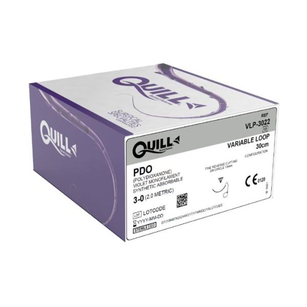 Look/Div Surgical Specialties Suture 3-0 Polydioxanone P-3 Quill Undyed 30Cm 12/Bx - VLP-3022