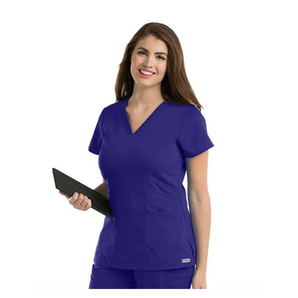 Grey's Anatomy (TM) Scrub Top Greys Anatomy 41452 Womens 3X Large Purple Rain Each - 41452X5493XL
