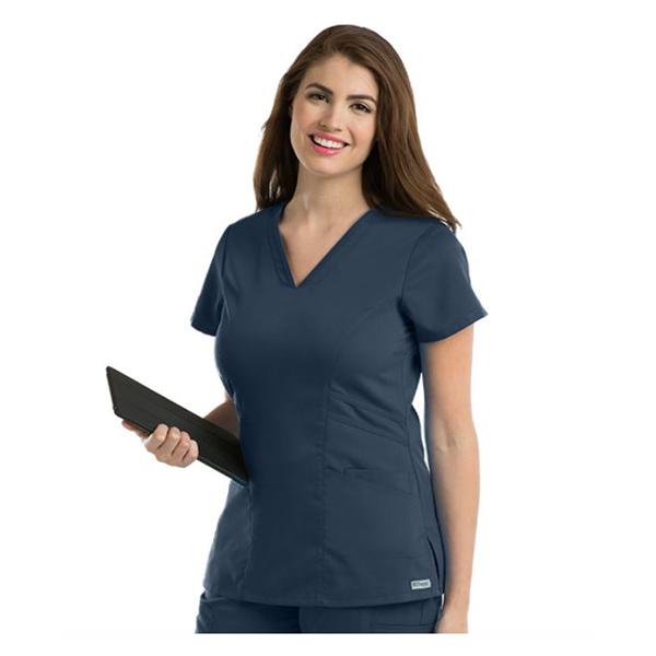 Grey's Anatomy (TM) Scrub Top Greys Anatomy 41452 Womens 5X Large Steel Each - 41452X9055XL