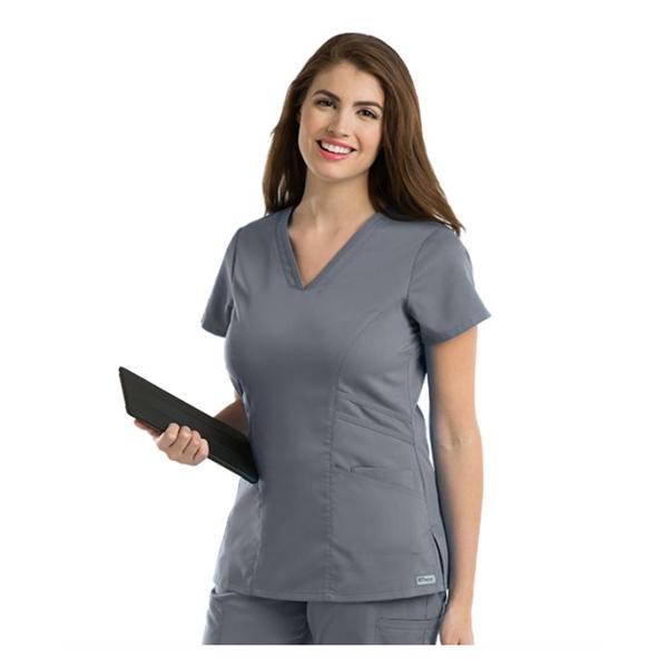 Grey's Anatomy (TM) Scrub Top Greys Anatomy 41452 Womens 5X Large Granite Each - 41452X9105XL