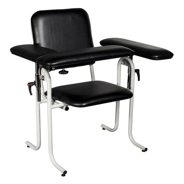 Dukal Corporation Upholstered Chair Black 500Lb Capacity Padded Back/Seat 1/Cs - 4382F-BLK