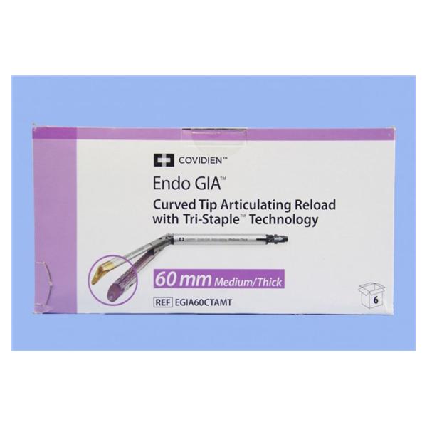 Medtronic MITG-Covidien Reload Stapler Endo Gia 60Mm Curved Tip 6/Ca - EGIA60CTAMT