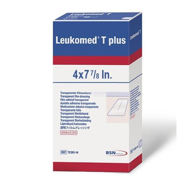BSN Medical Dressing Post-Op Leukomed T Plus Pu Flm 4X7-7/8" Strl High Absorbency 50/Box - 7238214