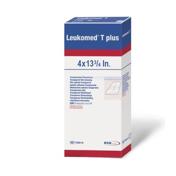 BSN Medical Dressing Post-Op Leukomed T Plus Pu Flm 4X13-6/8" Strl High Absorbency 50/Box - 7238205
