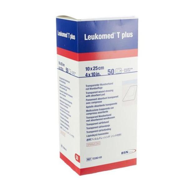 BSN Medical Dressing Post-Op Leukomed T Plus Pu Flm 4X10" Strl High Absorbency 50/Box - 7238203