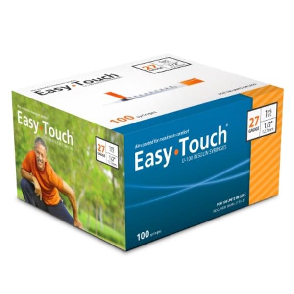 MHC Medical Products Syringe/Needle 1Cc 27Gx1/2" Easytouch Insulin _ 500/Ca - 827155