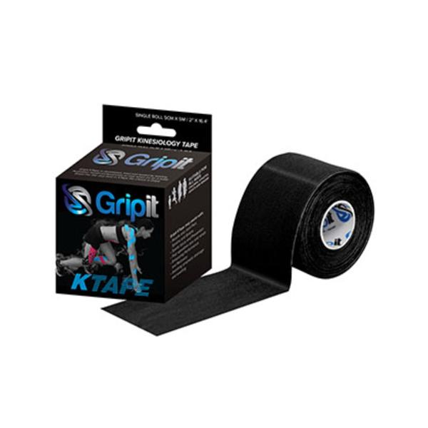 Fabrication Enterprises Tape Kinesiology Gripit Ktape Cotton/Lycra/Spandex 2"X5.5Yd Adhesive Black Ea - 24-0121