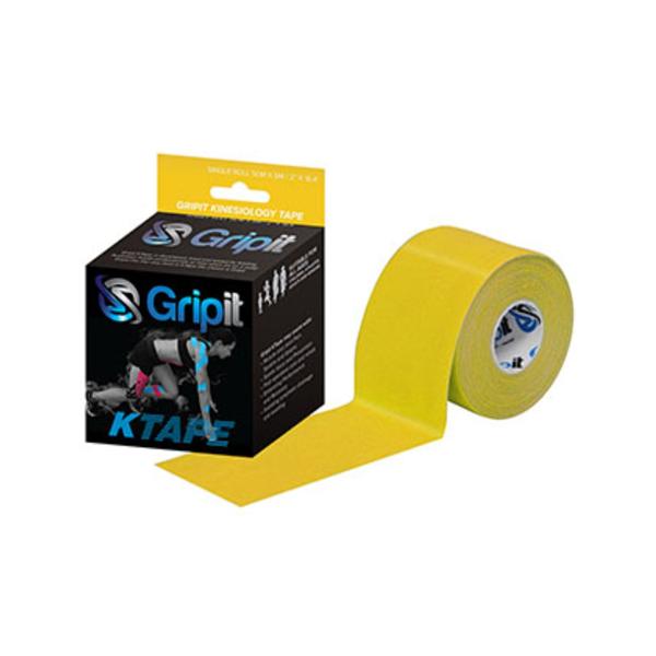 Fabrication Enterprises Tape Kinesiology Gripit Ktape Cotton/Lycra/Spandex 2"X5.5Yd Adhesive Yellow Ea - 24-0125