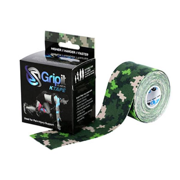 Fabrication Enterprises Tape Kinesiology Gripit Ktape Cotton/Lycra/Spandex 2"X5.5Yd Adhs Camouflage Ea - 24-0130