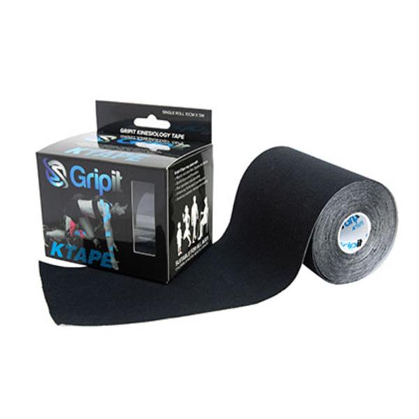 Fabrication Enterprises Tape Kinesiology Gripit Ktape Cotton/Lycra/Spandex 4"X5.5Yd Adhesive Black Ea - 24-0136