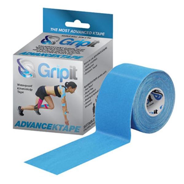 Fabrication Enterprises Tape Kinesiology Gripit Advance Ktape Synthetic 2"X5.5Yd Blue Ea - 24-0153
