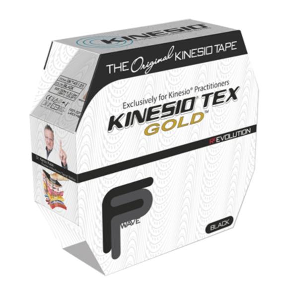 Fabrication Enterprises Tape Kinesiology Kinesio Tex Gold Fp Cotton 2"X34Yd Adhesive Black Ea - 24-4883