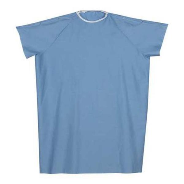 DMS Holdings. Gown Convalescent Cotton / Polyester Unisex Blue Adult Ea - 53280300139