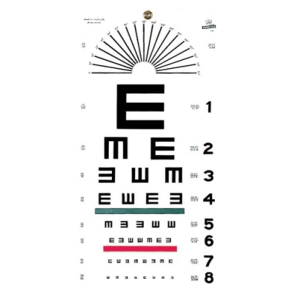 Graham-Field/Everest &Jennings Chart Illiterate Vision Testing 20' Testing Distance 22X11" Ea - 1241