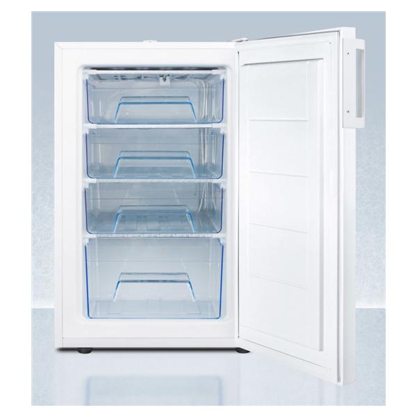 Felix Storch (Summit) Frzr Fd Strg Accucold Ntrtn Cntr Sr 2.8 Cu Ft 1 Sld Swng Dr -20C Mnl Dfrst Ea - FS407L7NZ