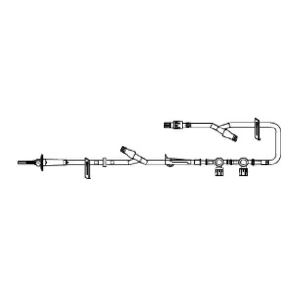 Icu Medical Iv Administration Set 120" 15 Drops Priming Volume 15.5Ml 25/Ca - B5900-49