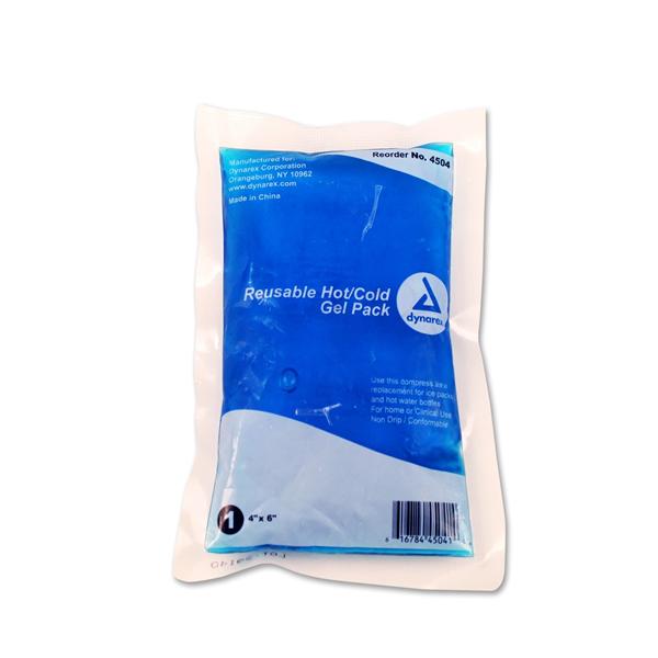 Dynarex Corporation Pack Ice Gel Reusable White/Blue 4-6" 24/Case - 4504