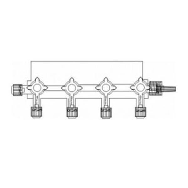Icu Medical Stopcock 4-Way Dehp-Free 25/Ca - B4078