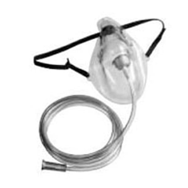 B&F Medical div Of: Mask Oxygen Simple Adult Vinyl Each, 50 Ea/Ca - 64041
