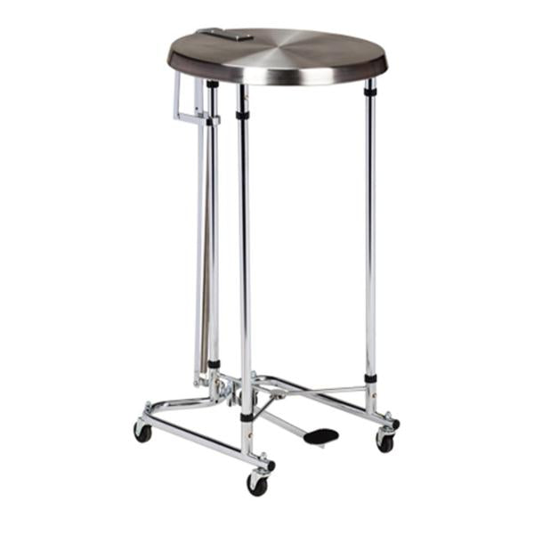 Clinton Industries. Hamper Laundry Chrome Plated Steel Round 18X19-1/2X36-1/2" Silver Ea - H-41