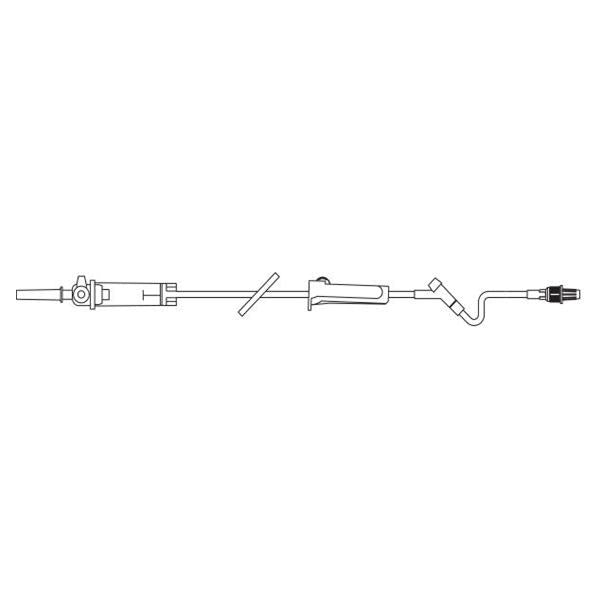 Baxter Healthcare Iv Solution Set 10Drp Interlink Injection Site: 6" M Ll Adptr Duo-Vent Spike Ea, 48 Ea/Ca - 2C6419