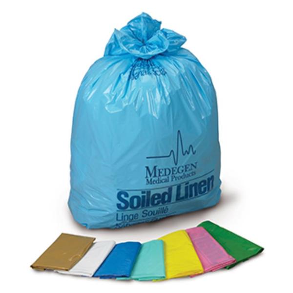 Medegen Medical Products, Bag Laundry/Linen 30-1/2X41" 20-30G Strsl Pe Rd/Ylw 1-1/10Mil Sld Lnn Ns 250/Ca - 112M