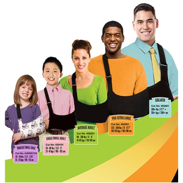 Brownmed Sling Ultimate Adult Arm Cotton Spandex 5-6' Black Ea - J50201ZL