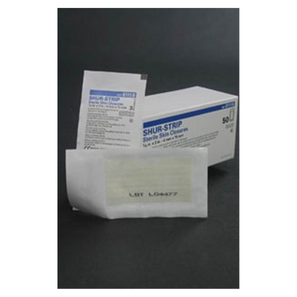 Integra LifeSciences Corp Strip Wound Closure Shur-Strip 1/4X3" White 3/Envelope 50/Bx, 4 Bx/Ca - DKC81118